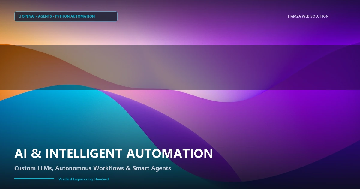 AI, Automation &amp; Intelligent Business Solutions - Hamza Web Solution