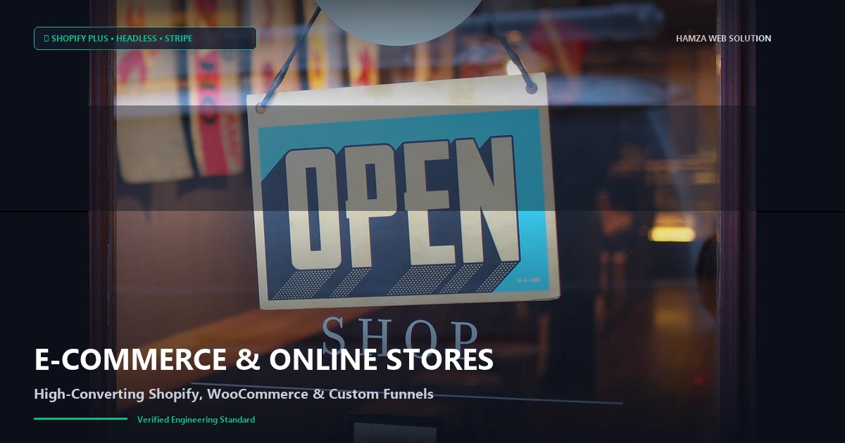 E-Commerce &amp; Online Store Development - Hamza Web Solution